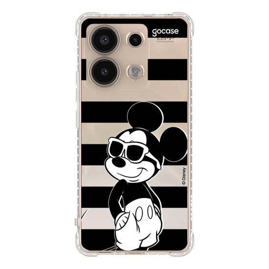 Capinha para celular  Mickey Mouse - Listras Preto e Branco