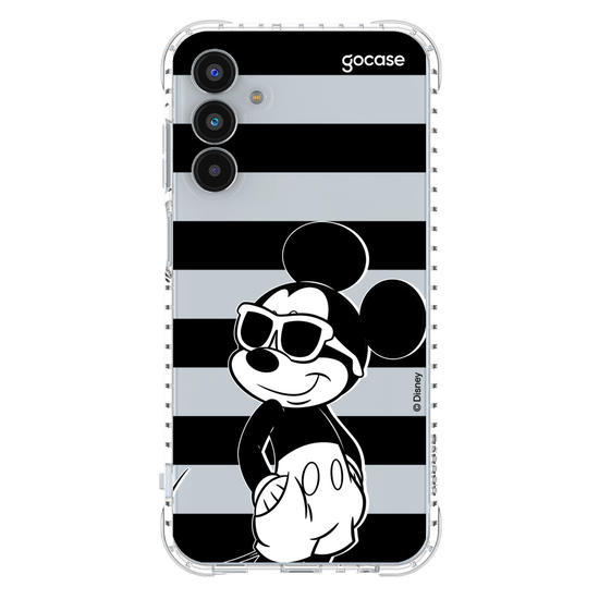 Capinha para celular  Mickey Mouse - Listras Preto e Branco
