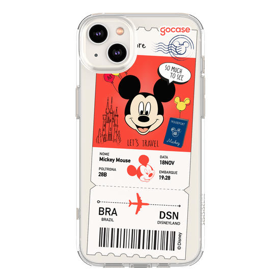 Capinha para celular  Mickey - Passagem de Avião
