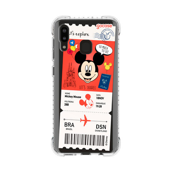 Capinha para celular  Mickey - Passagem de Avião