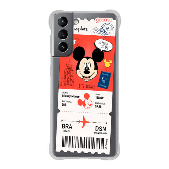 Capinha para celular  Mickey - Passagem de Avião