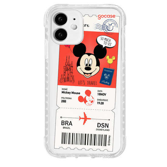 Capinha para celular  Mickey - Passagem de Avião