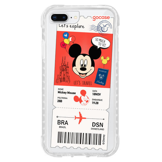 Capinha para celular  Mickey - Passagem de Avião