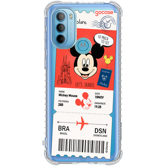 Capinha para celular  Mickey - Passagem de Avião