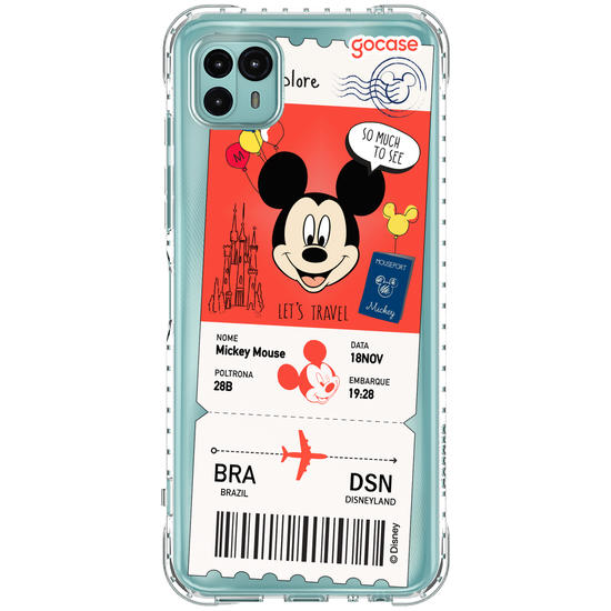 Capinha para celular  Mickey - Passagem de Avião