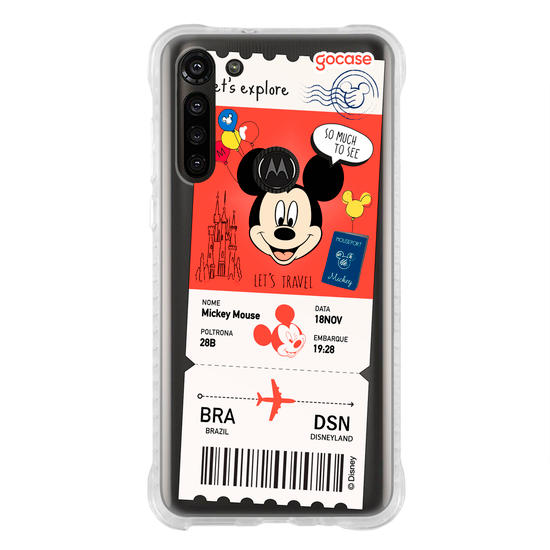 Capinha para celular  Mickey - Passagem de Avião