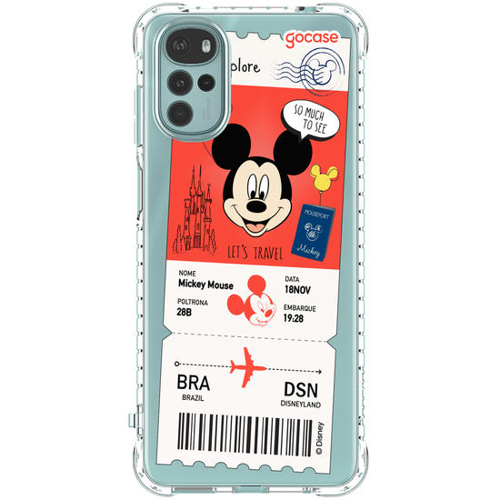 Capinha para celular  Mickey - Passagem de Avião