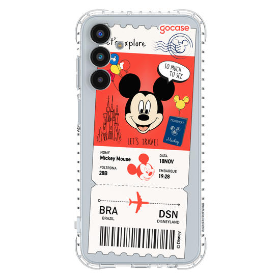 Capinha para celular  Mickey - Passagem de Avião