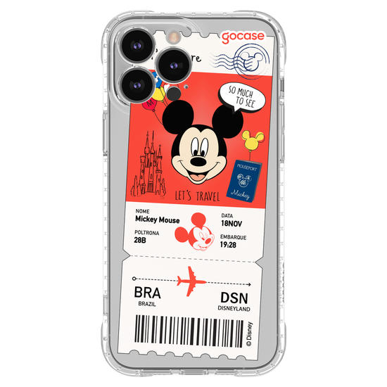 Capinha para celular  Mickey - Passagem de Avião