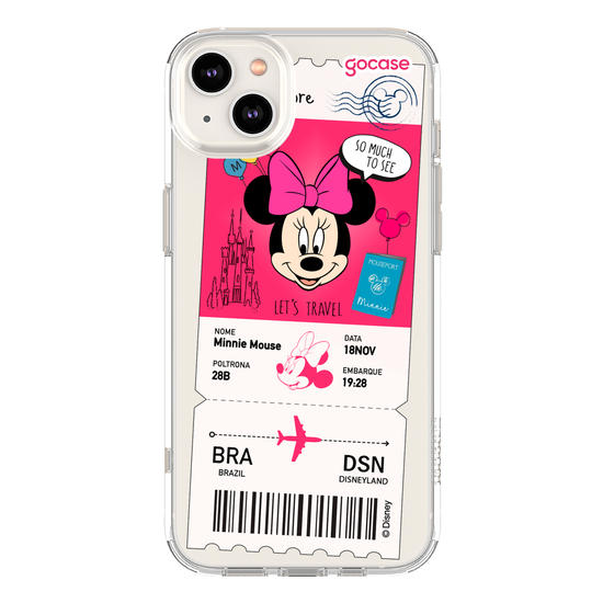 Capinha para celular  Minnie - Passagem de Avião