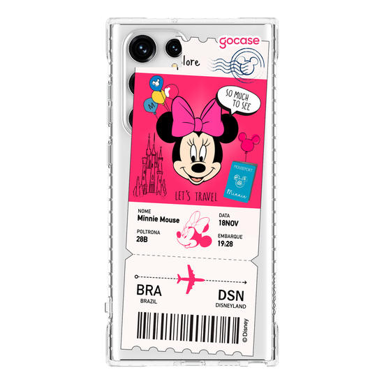 Capinha para celular  Minnie - Passagem de Avião