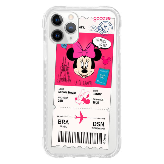 Capinha para celular  Minnie - Passagem de Avião