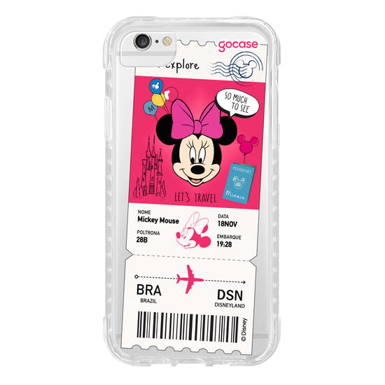 Capinha para celular  Minnie - Passagem de Avião