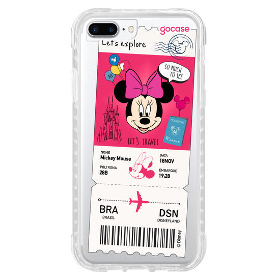 Capinha para celular  Minnie - Passagem de Avião