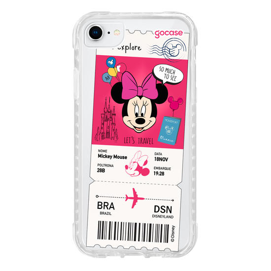 Capinha para celular  Minnie - Passagem de Avião