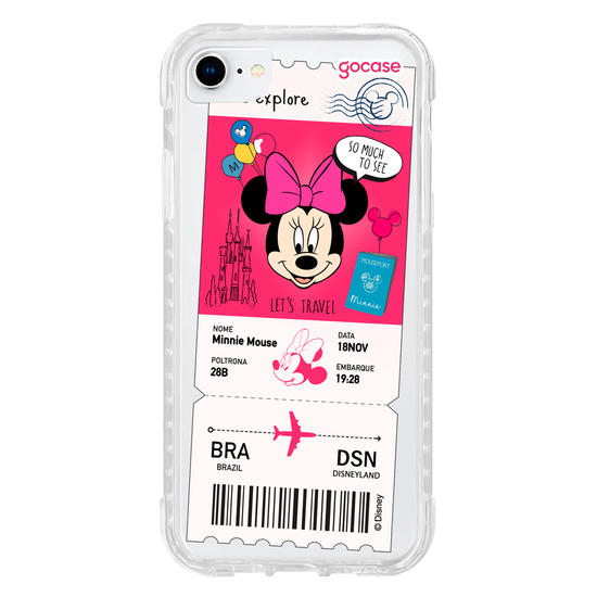Capinha para celular  Minnie - Passagem de Avião
