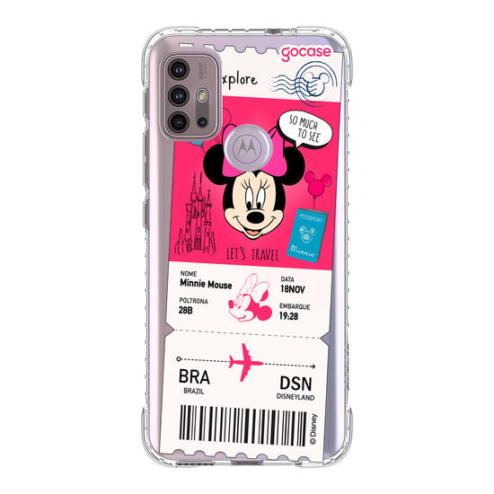 Capinha para celular  Minnie - Passagem de Avião