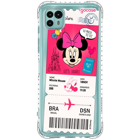Capinha para celular  Minnie - Passagem de Avião