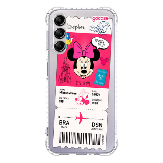 Capinha para celular  Minnie - Passagem de Avião
