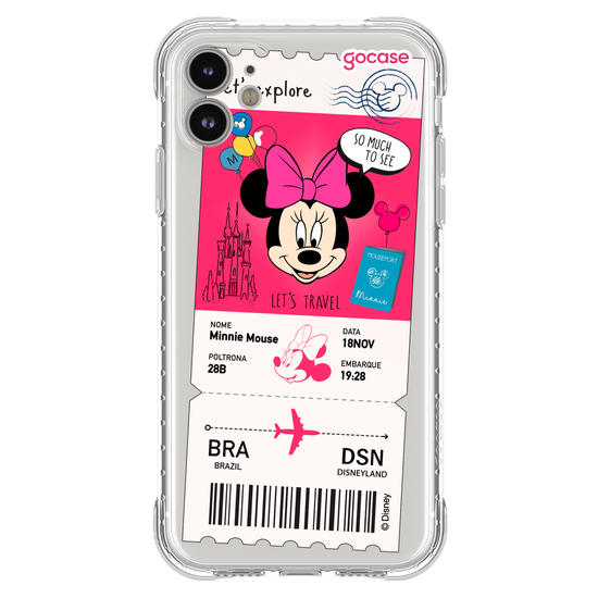 Capinha para celular  Minnie - Passagem de Avião