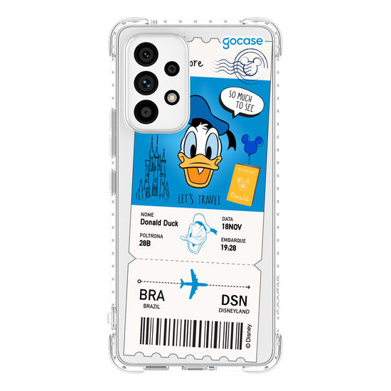 Capinha para celular  Donald - Passagem de Avião