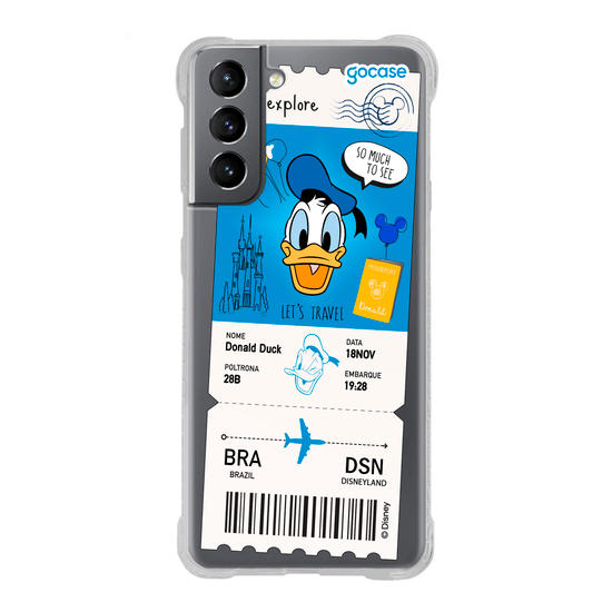 Capinha para celular  Donald - Passagem de Avião