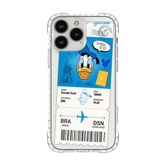 Capinha para celular  Donald - Passagem de Avião