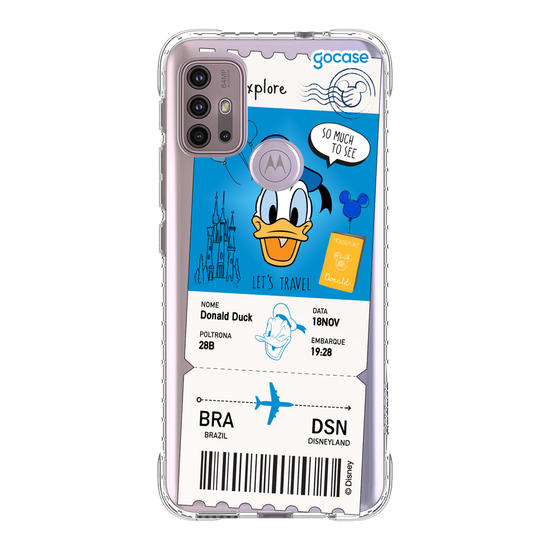 Capinha para celular  Donald - Passagem de Avião