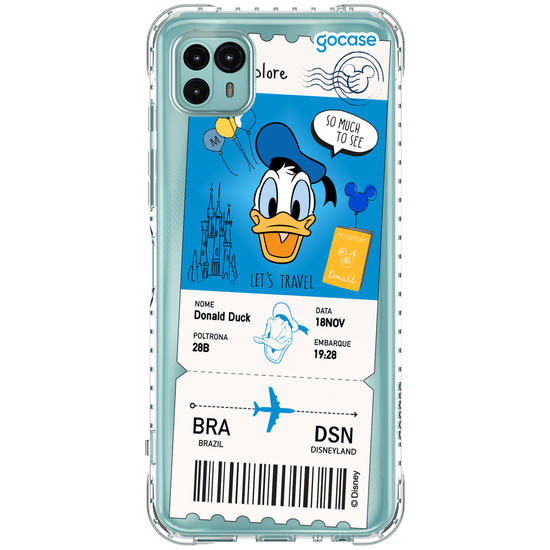 Capinha para celular  Donald - Passagem de Avião