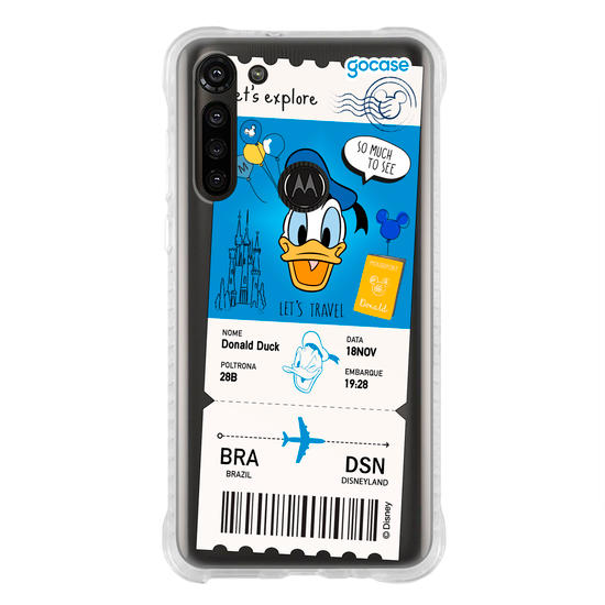 Capinha para celular  Donald - Passagem de Avião