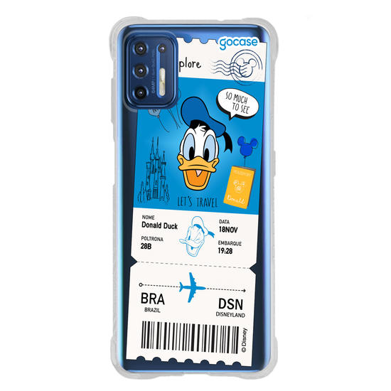 Capinha para celular  Donald - Passagem de Avião