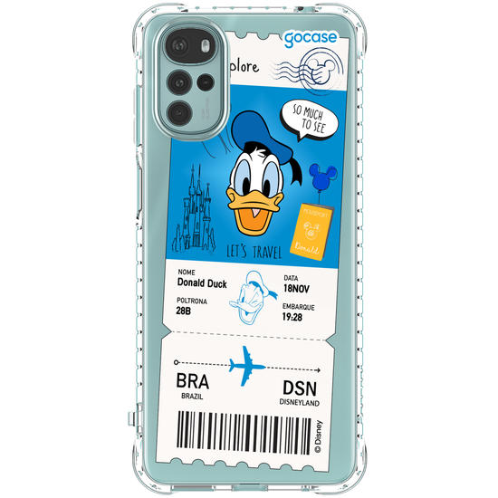 Capinha para celular  Donald - Passagem de Avião