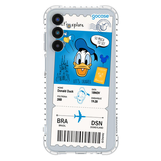 Capinha para celular  Donald - Passagem de Avião