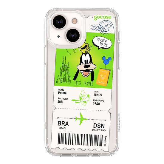 Capinha para celular Pateta - Passagem de Avião