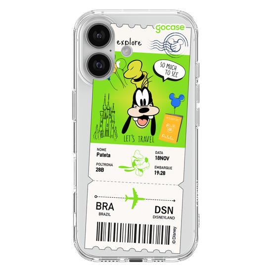 Capinha para celular  Pateta - Passagem de Avião