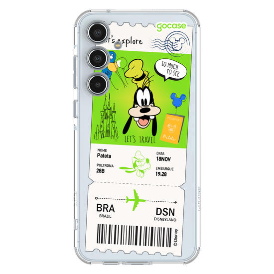 Capinha para celular  Pateta - Passagem de Avião