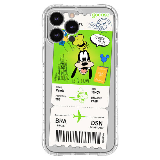 Capinha para celular  Pateta - Passagem de Avião