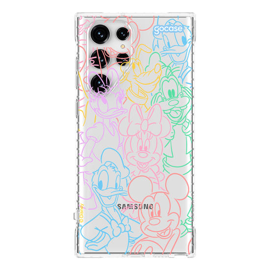 Capinha para celular  Turma do Mickey - Rostinhos Rainbow