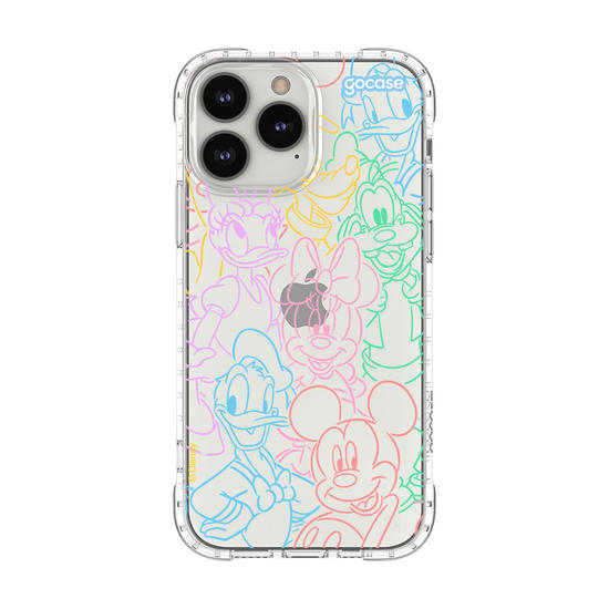 Capinha para celular  Turma do Mickey - Rostinhos Rainbow