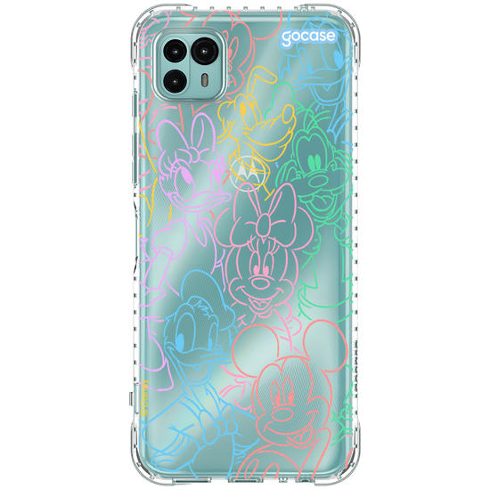 Capinha para celular  Turma do Mickey - Rostinhos Rainbow