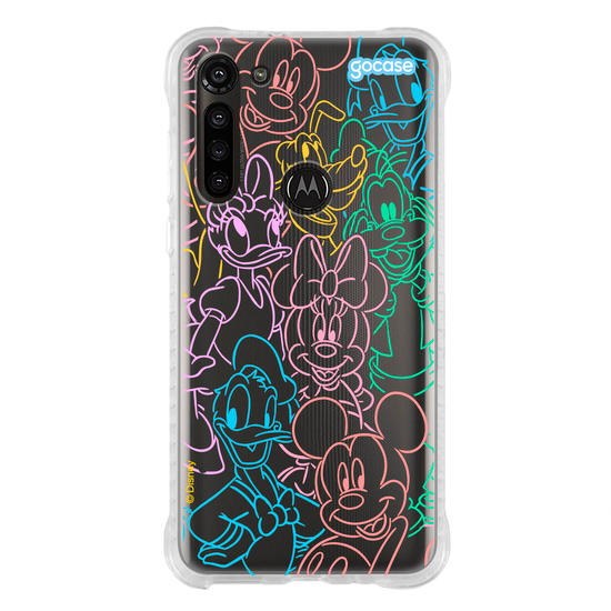 Capinha para celular  Turma do Mickey - Rostinhos Rainbow