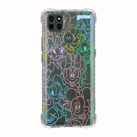 Capinha para celular  Turma do Mickey - Rostinhos Rainbow