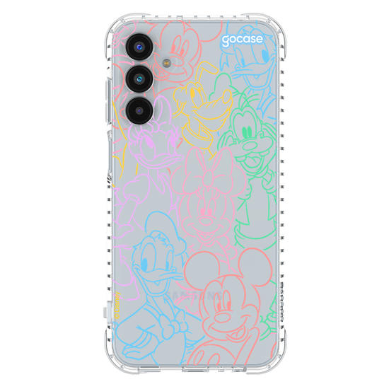 Capinha para celular  Turma do Mickey - Rostinhos Rainbow