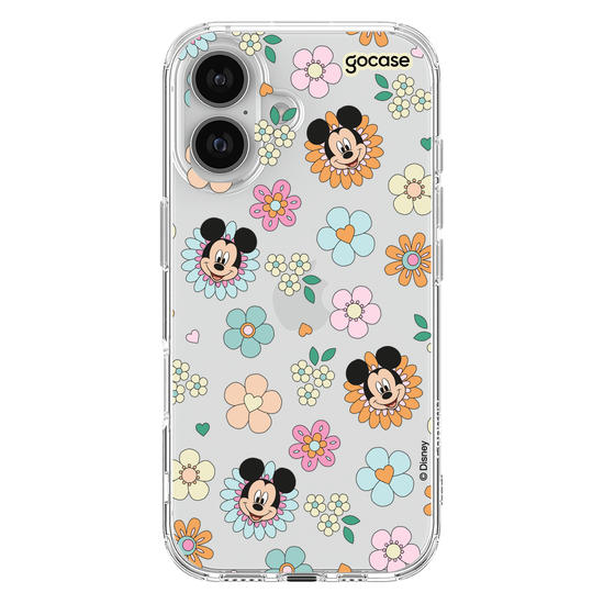 Capinha para celular  Mickey Floral 70s