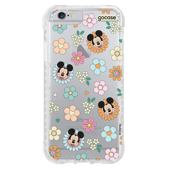 Capinha para celular  Mickey Floral 70s