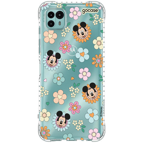 Capinha para celular  Mickey Floral 70s