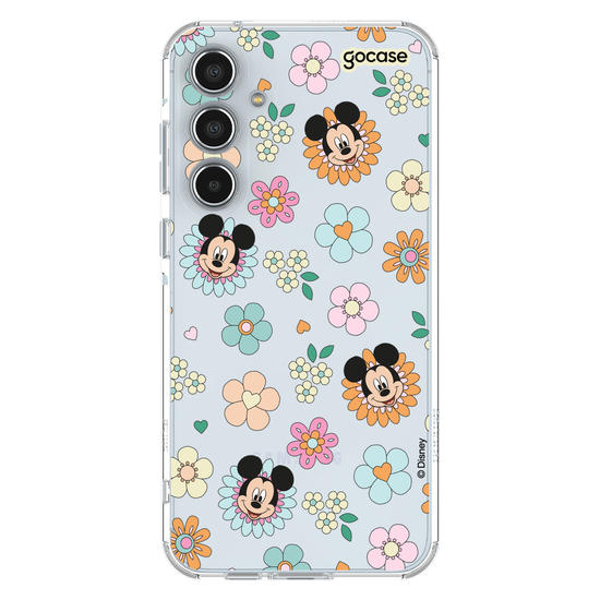 Capinha para celular  Mickey Floral 70s