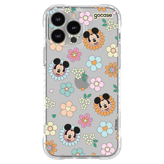Capinha para celular  Mickey Floral 70s