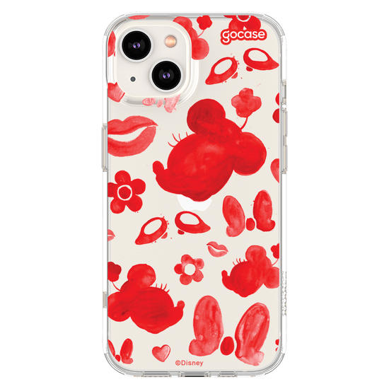 Capinha para celular Mickey & Amigos - Minnie Elementos em Tinta