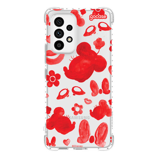 Capinha para celular Mickey & Amigos - Minnie Elementos em Tinta